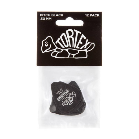 Dunlop Tortex Pitch Black 0.50 Dunlop Tortex Pitch Black 0.50