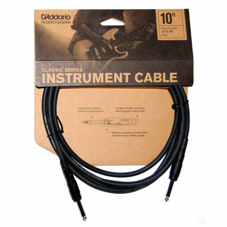 Daddario Classic Series 10ft Cable Daddario Classic Series 10ft Cable