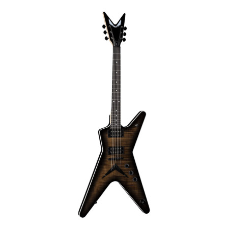 Dean MLX Flame Top Charcoal Burst