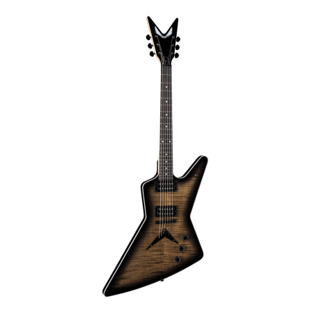 Dean ZX Flame Top Charcoal Burst