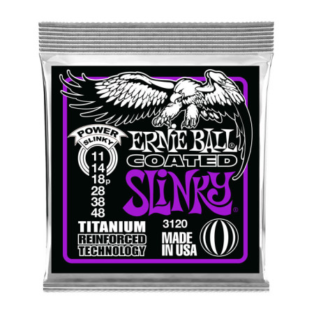 Ernie Ball Coated Slinky 11-48 Titanium