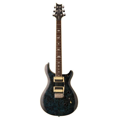 PRS SE Custom 24 Exotic Top Poplar Burl Whale Blue