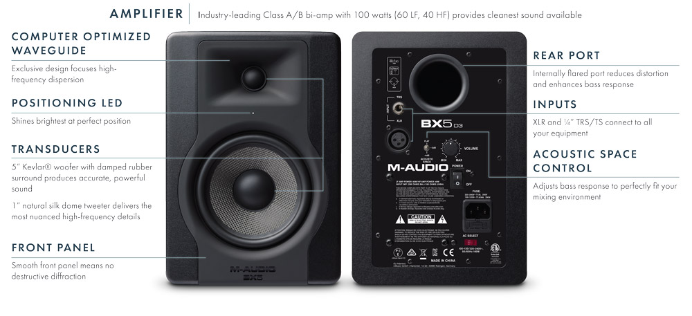 قیمت خرید اسپیکر مانیتورینگ M-Audio StudioPhile BX5 D3
